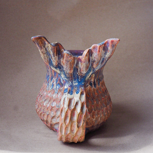 Handcrafted mermaid mug with a beautifully glazed finish, featuring a whimsical tail-shaped handle and ocean-inspired design, perfect for adding a touch of enchantment to your morning routine