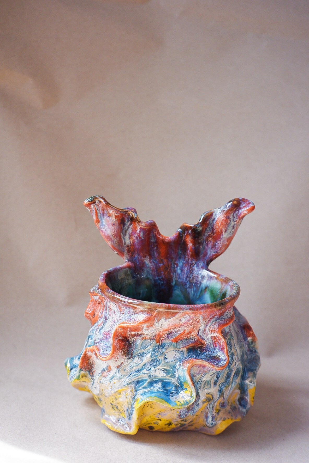 Tropical Tide Glaze Drippy Mermug