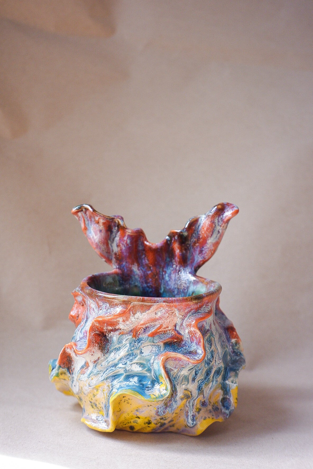 Tropical Tide Glaze Drippy Mermug