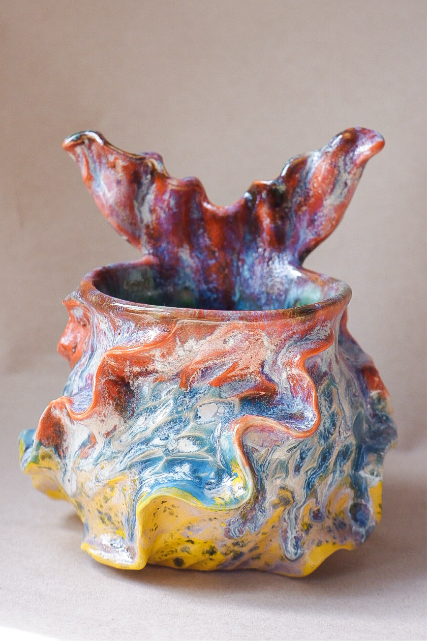 Tropical Tide Glaze Drippy Mermug