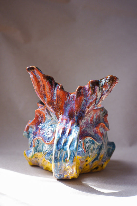 Tropical Tide Glaze Drippy Mermug