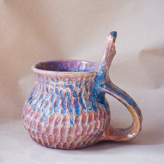 Rosy Reef Glaze Mermug