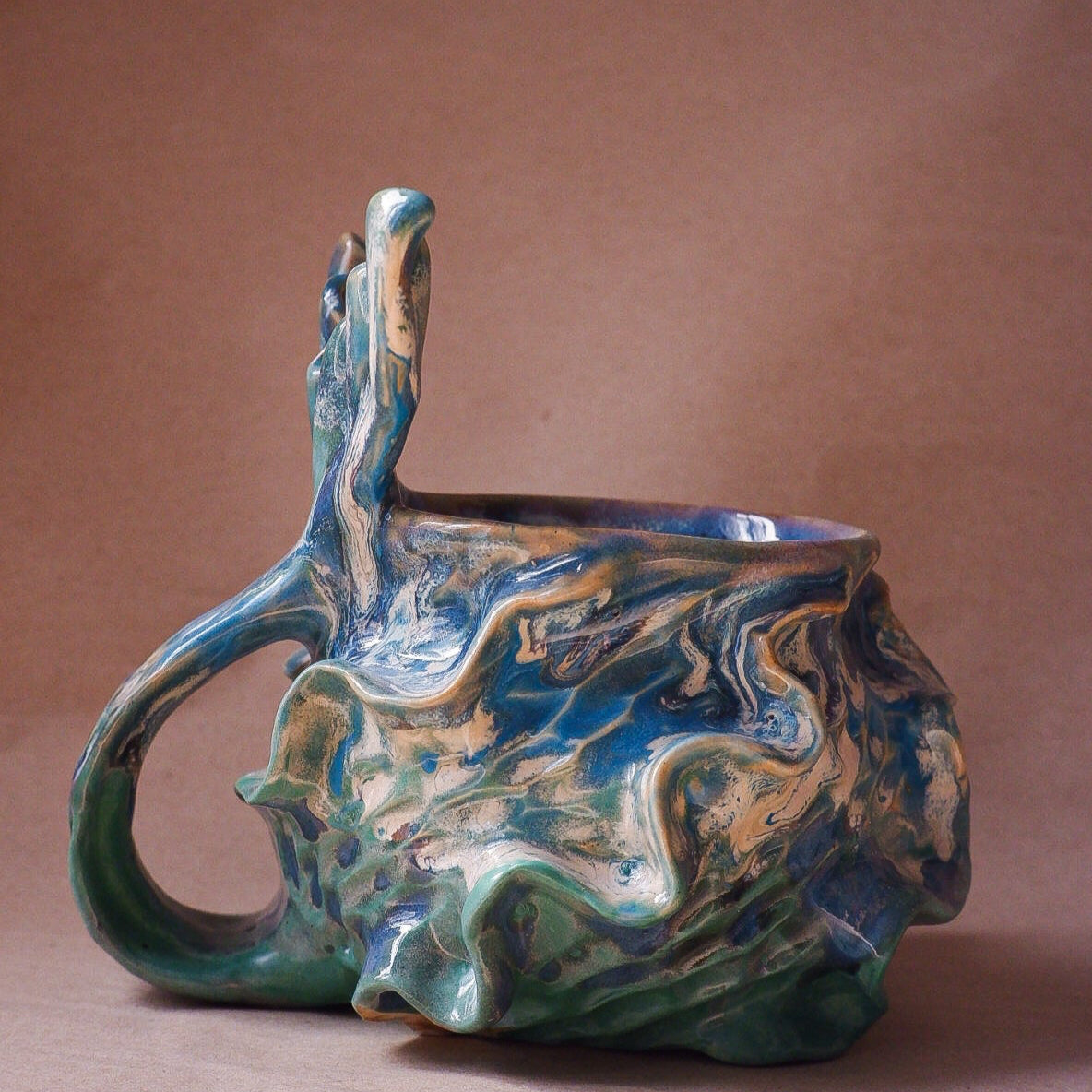 Ocean Jade Drip Mermug