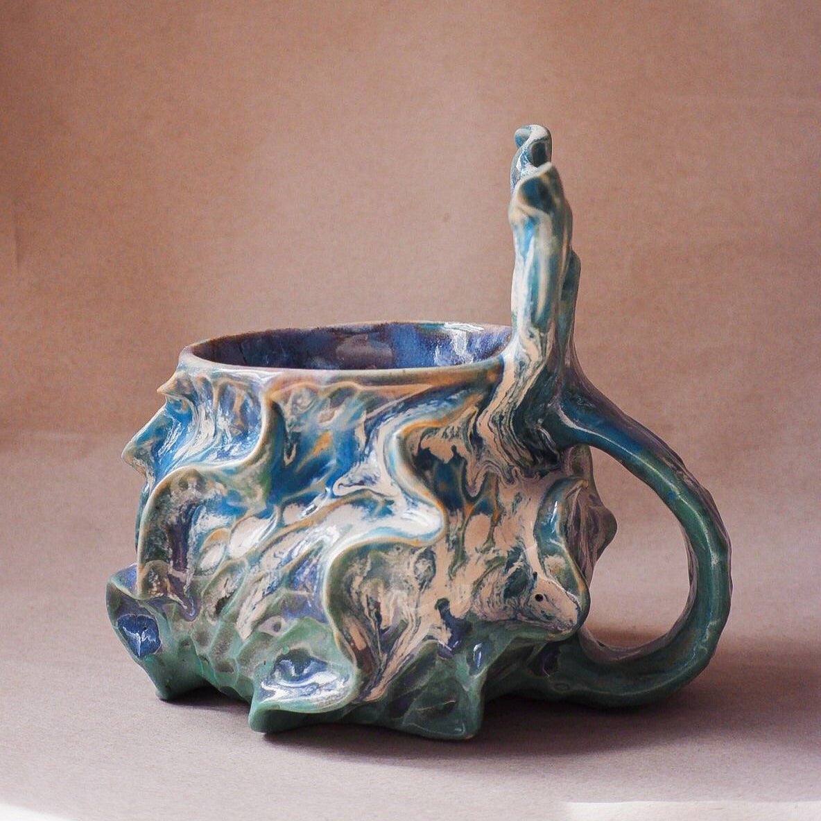 Ocean Jade Drip Mermug