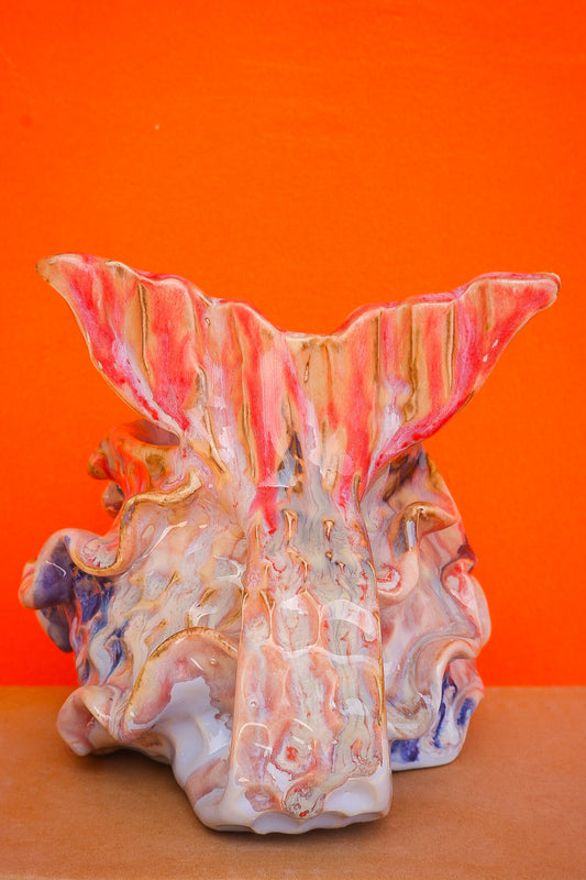 Marbled Pink Swirl Oceana Mermug