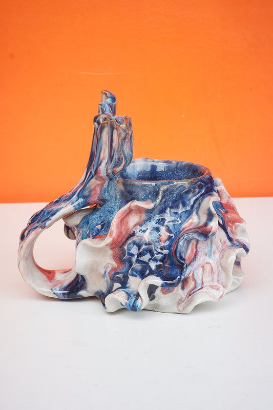 Blue & Pink pastel Oceana Mermug
