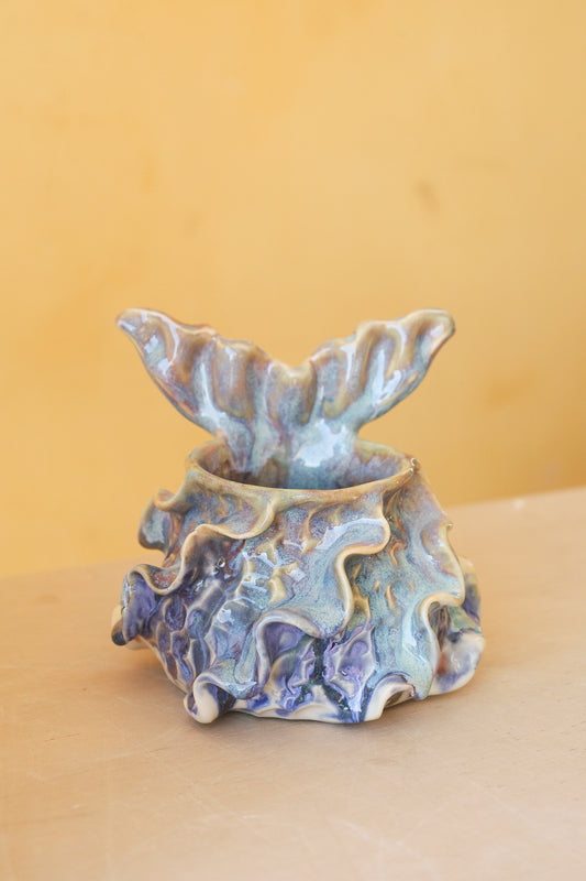 Mermug 13 (Lilac & Cobalt Drips)