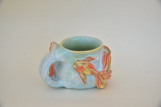 Koi Fish in Light Blue Pastels 08 *Discounted*