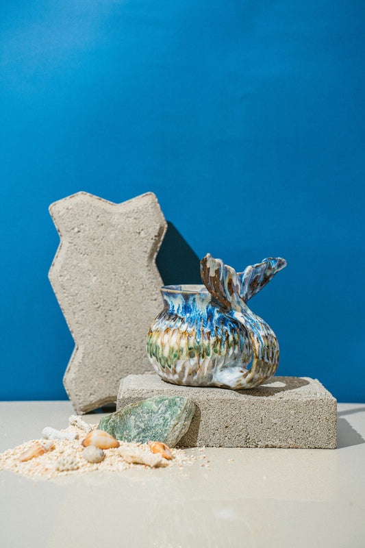 Tidal Blue Drippy Mermug