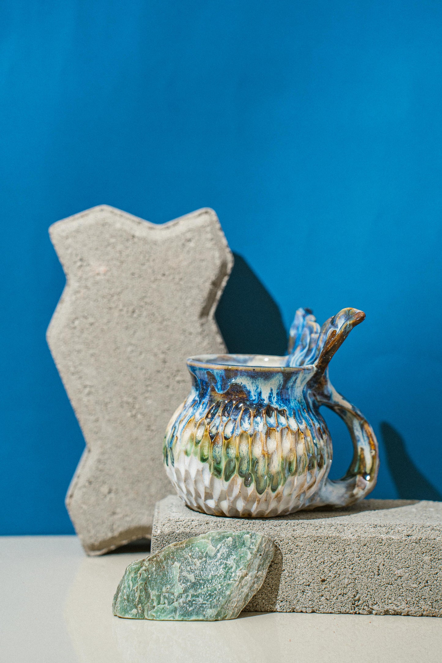 Tidal Blue Drippy Mermug