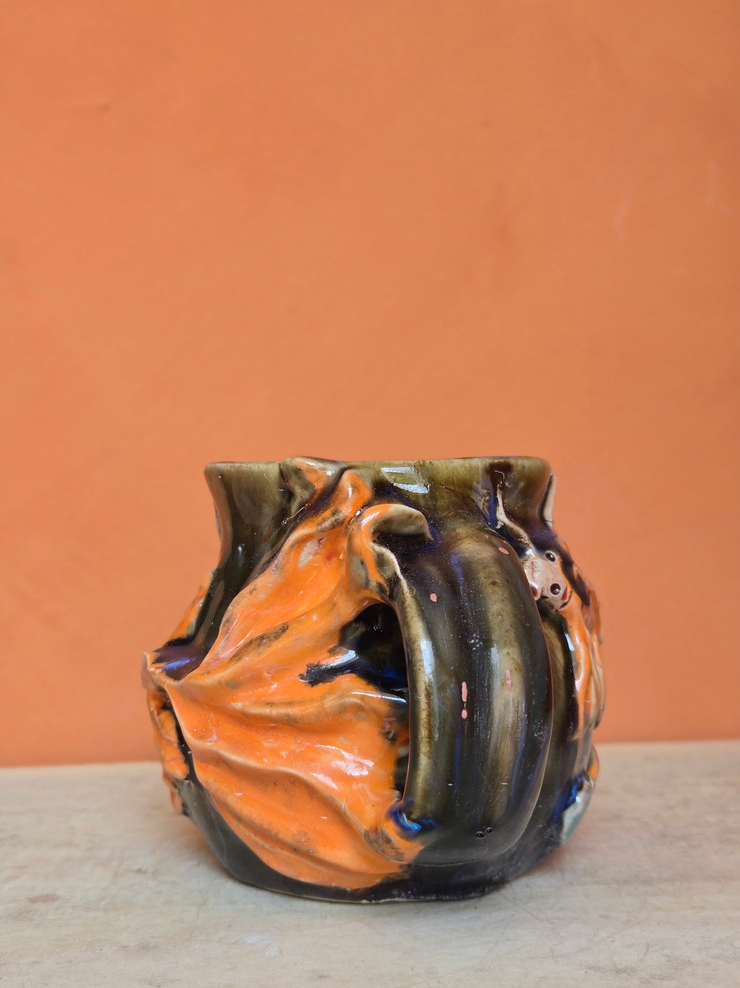 🟠 Orange Koi with water lily (discounted)