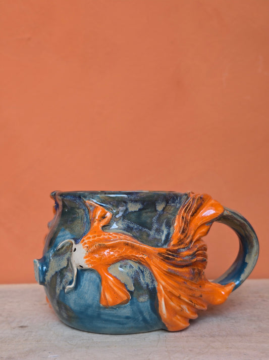 🟠 Orange Koi with water lilies ✨️