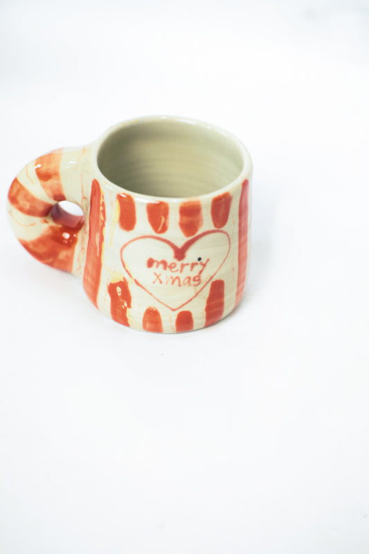 Striped Christmas Tree Mug