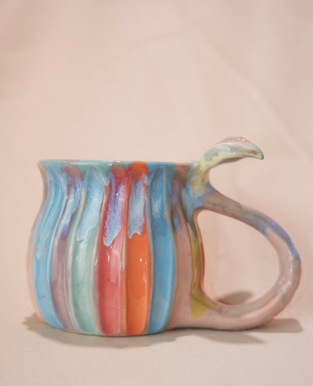 Rainbow mermug 3 (cosmetic issue around handle)✨🧜‍♀️