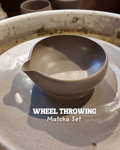 Wheelthrowing Workshop- Matcha Set (3-hour Pottery Wheelthrowing Workshop)