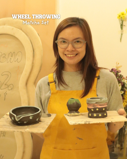 Wheelthrowing Workshop- Matcha Set (3-hour Pottery Wheelthrowing Workshop)