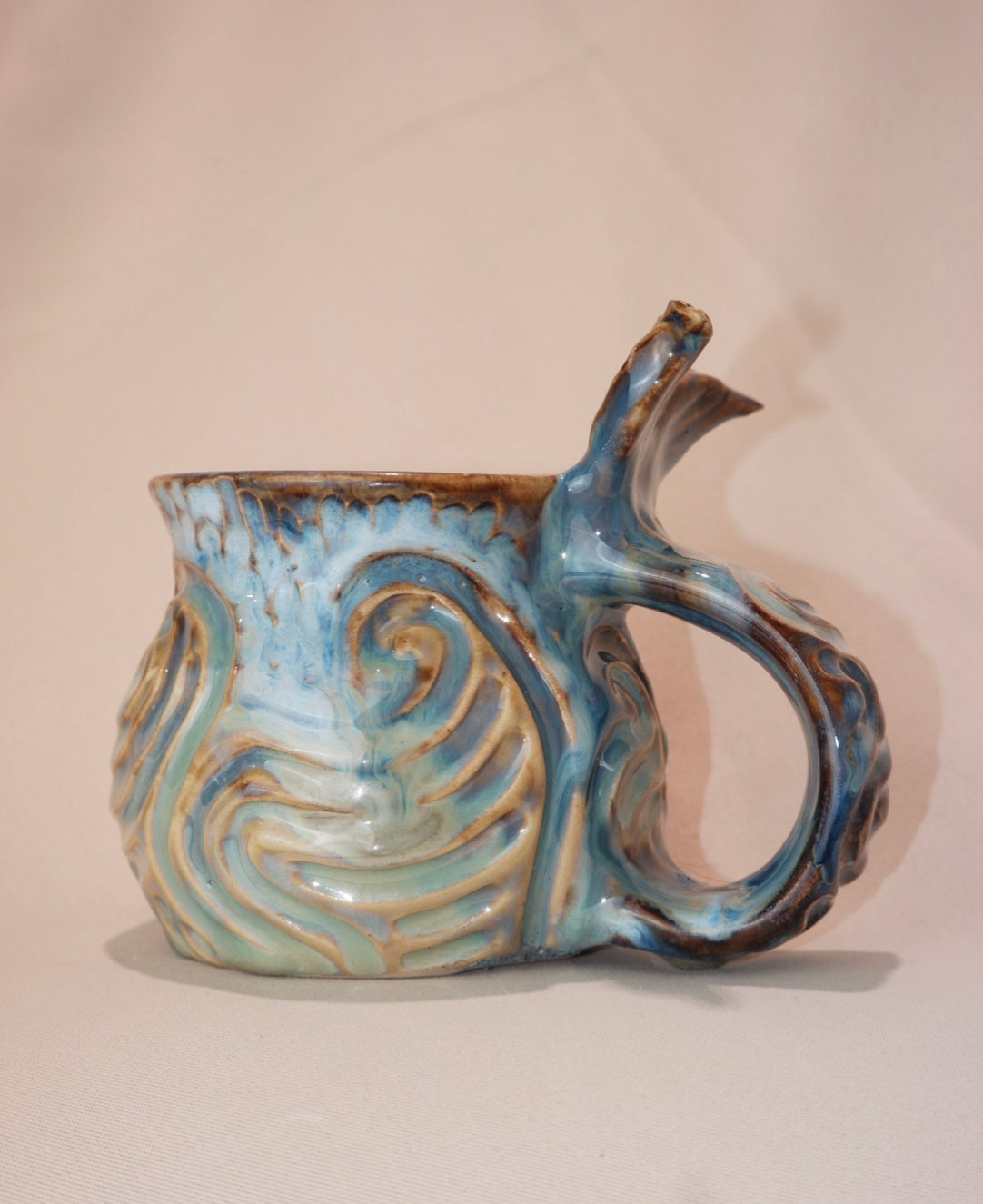 Mermug Swell 7 (slight glaze drip see photos)✨🧜‍♀️