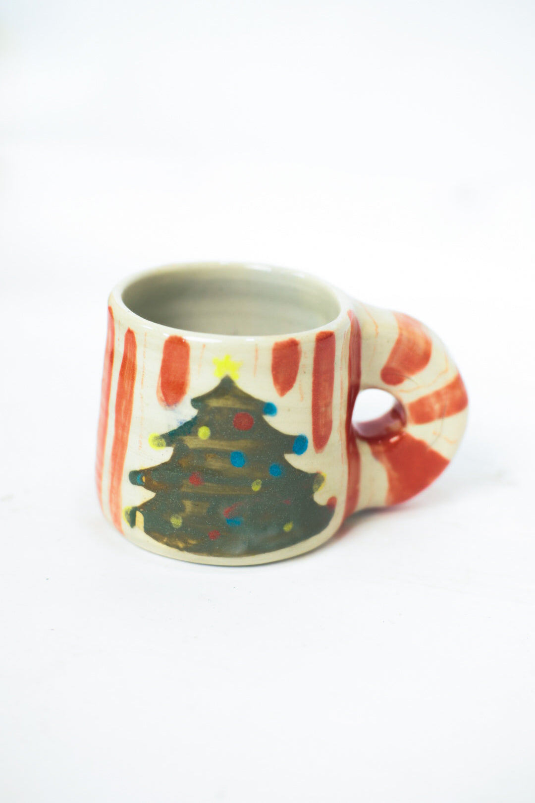 Striped Christmas Tree Mug