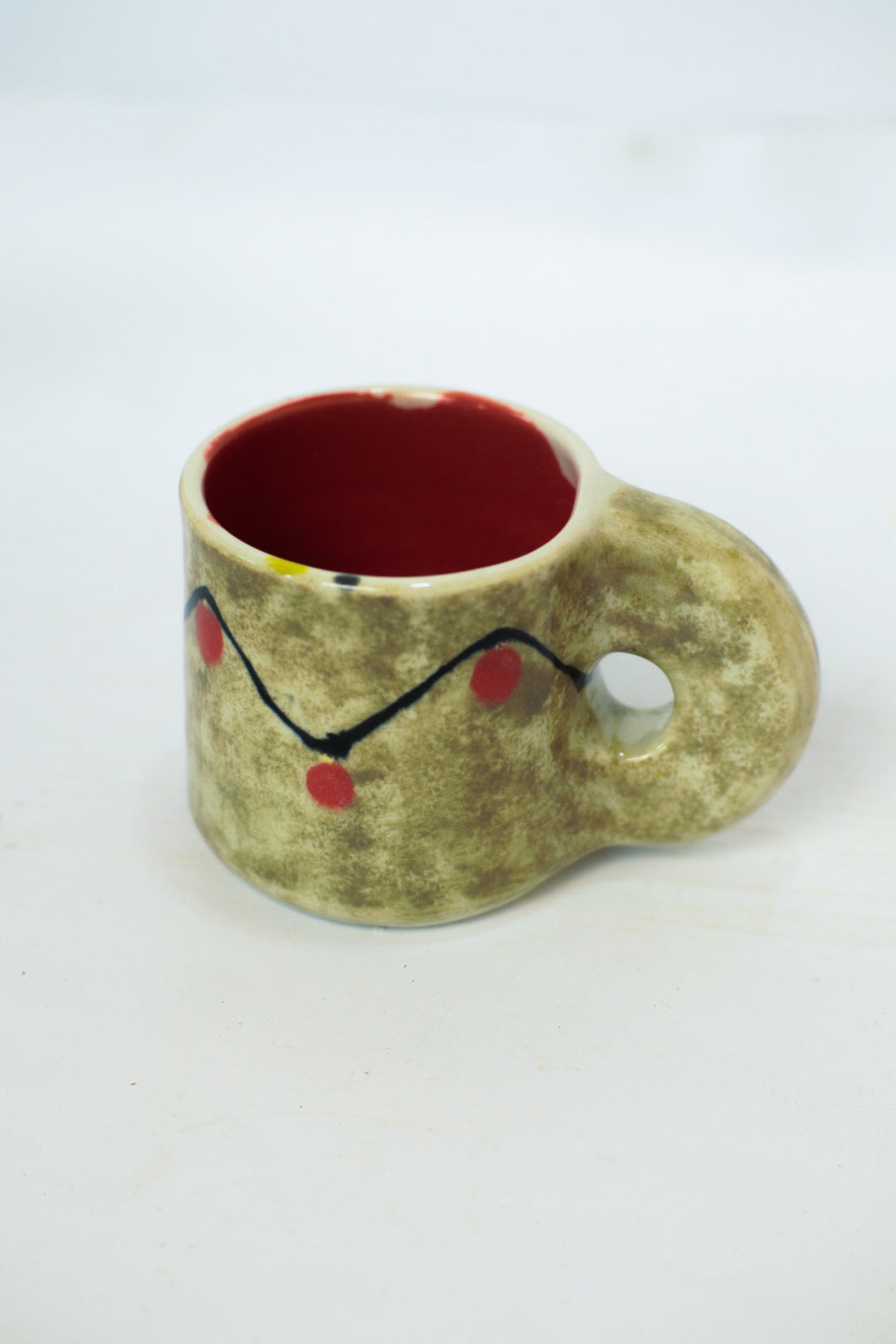 Green & Red Christmas Light Mug