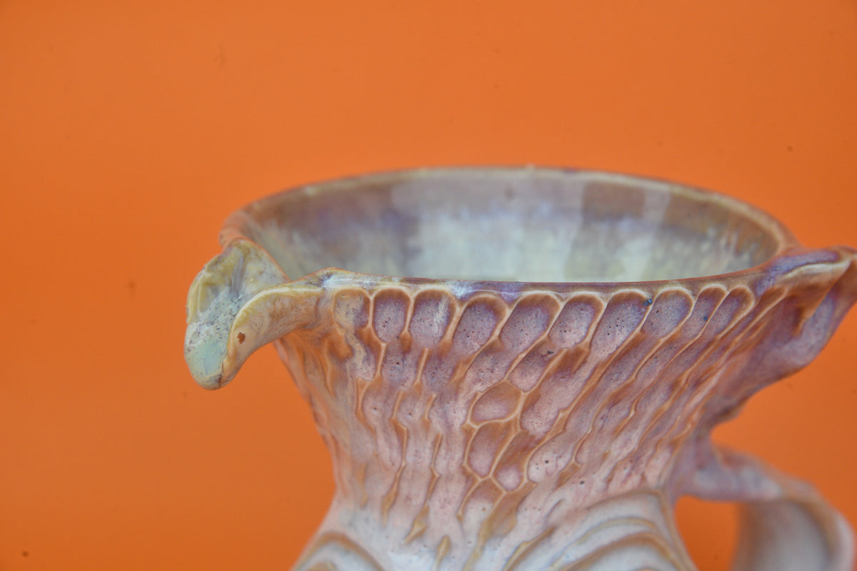 Mermaid Pitcher 04 (Light blue spiral carvings)