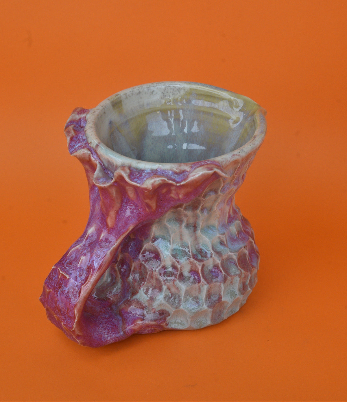 Mermaid Pitcher 05 (Raspberry Pink & Teal)