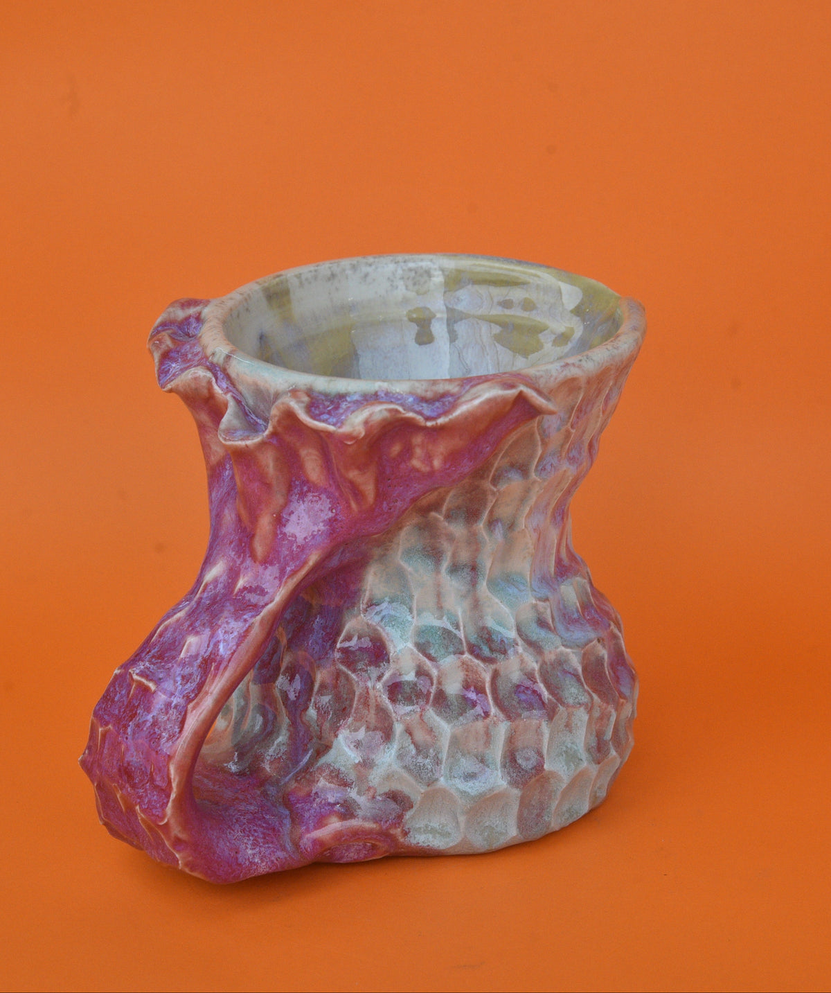 Mermaid Pitcher 05 (Raspberry Pink & Teal)