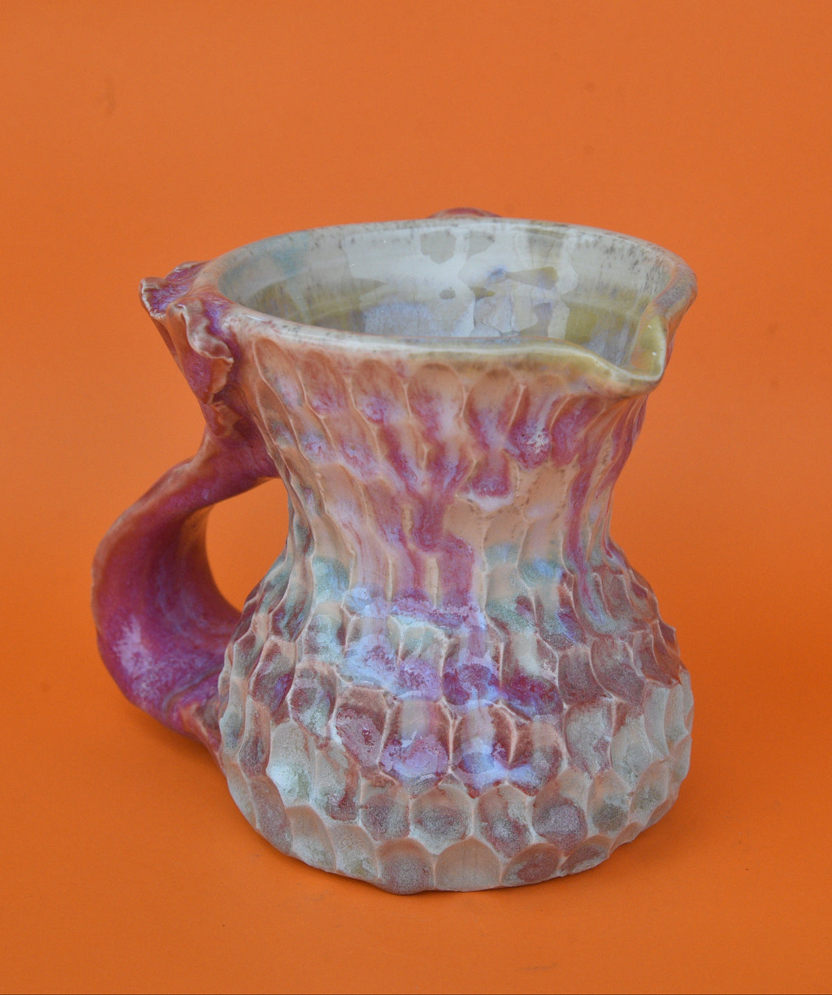 Mermaid Pitcher 05 (Raspberry Pink & Teal)