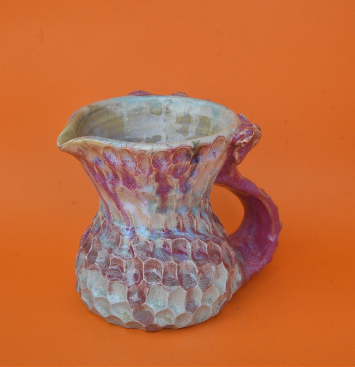 Mermaid Pitcher 05 (Raspberry Pink & Teal)