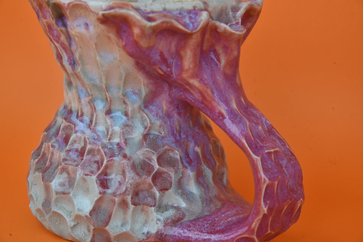 Mermaid Pitcher 05 (Raspberry Pink & Teal)
