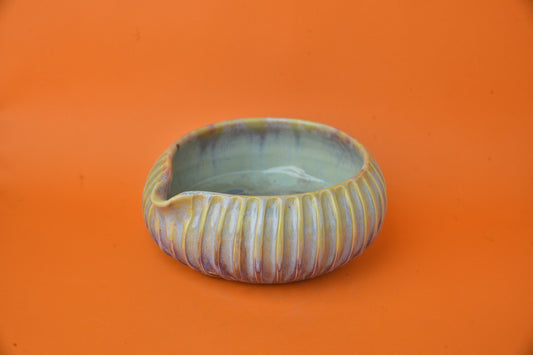 Matcha Bowl 09 (Lime & Purple Drips)