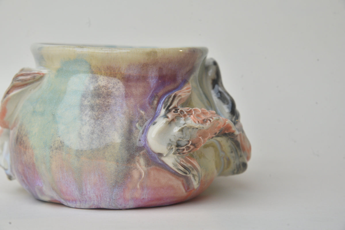 Koi Fish in Light Jade & Lilac (Discounted *minor flaw| Food Safe*)