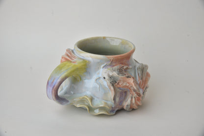 Koi Fish in Lime & Lilac Pastels 03