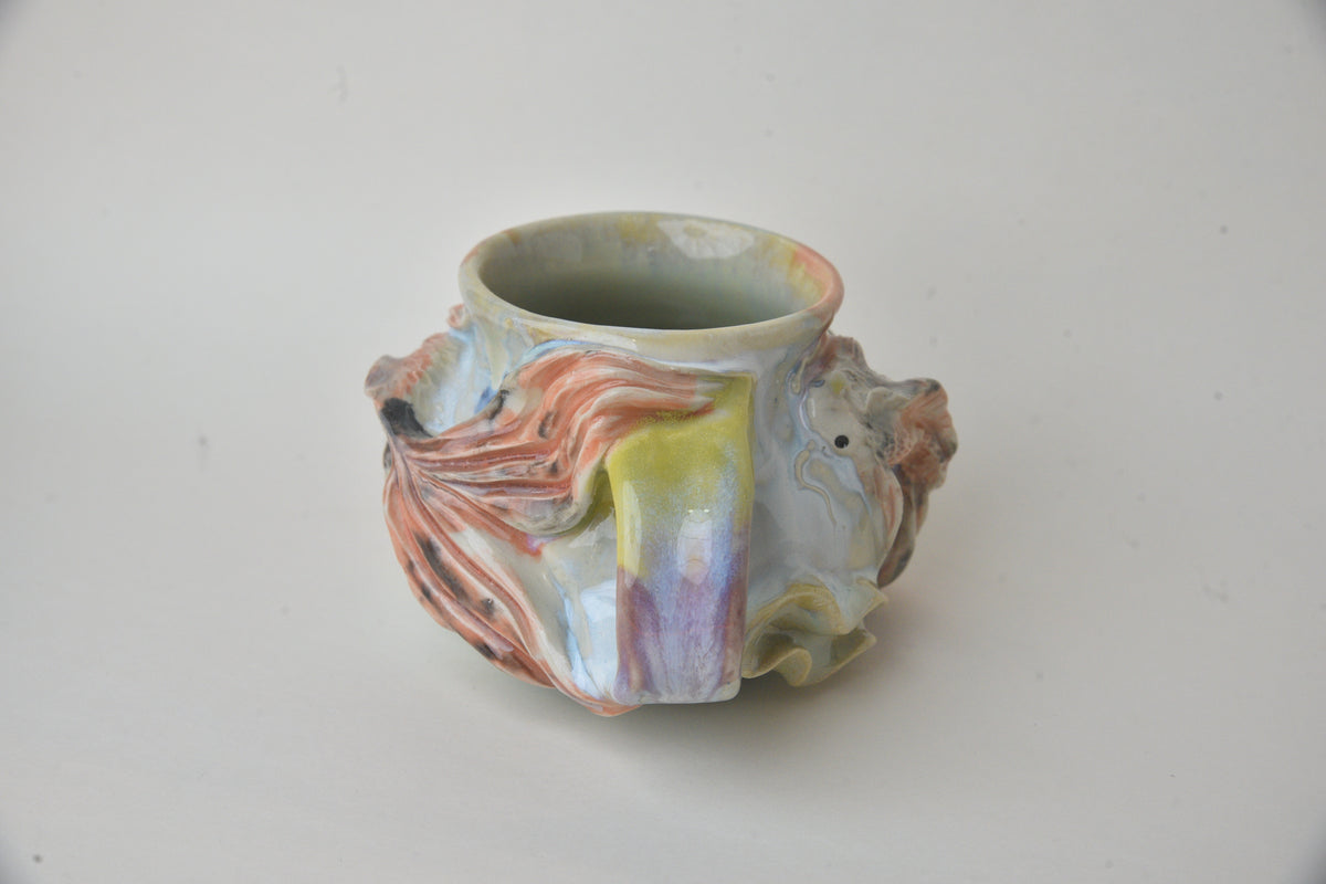 Koi Fish in Lime & Lilac Pastels 03