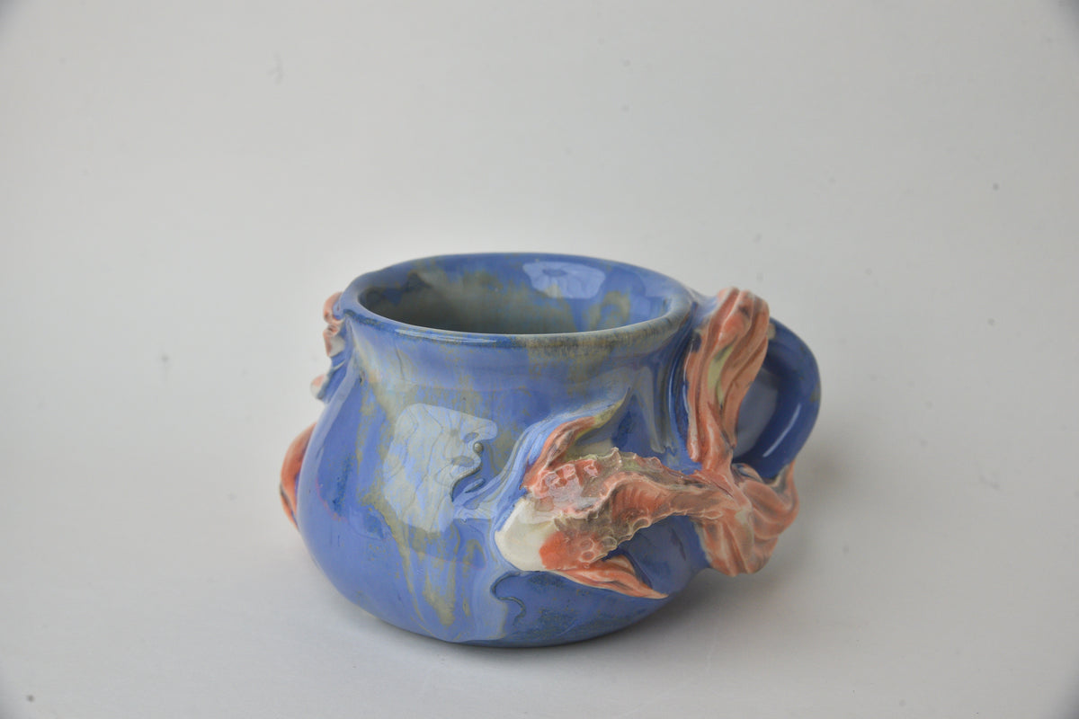 Koi Fish in Cobalt & Jade 06