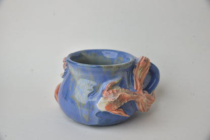 Koi Fish in Cobalt & Jade 06