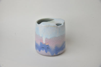 Drippy Cup (Lilac and Cobalt Pink Glaze)