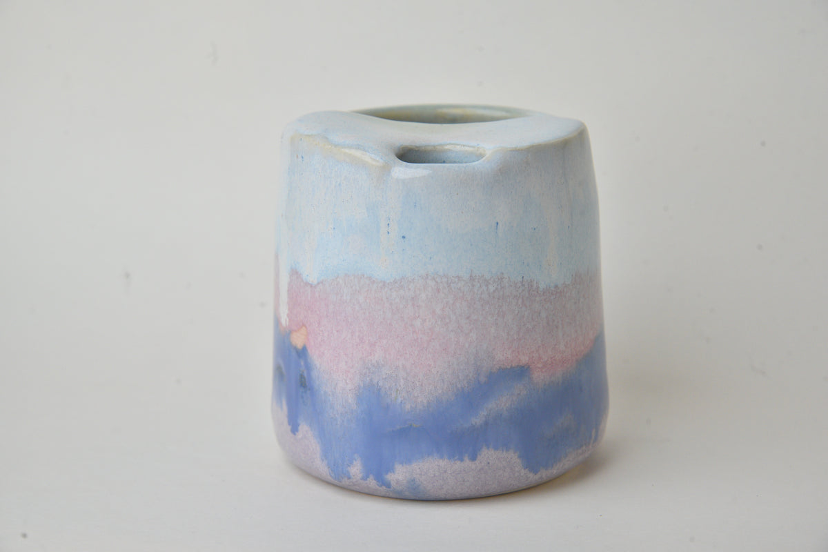 Drippy Cup (Lilac and Cobalt Pink Glaze)