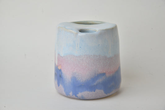 Drippy Cup (Lilac and Cobalt Pink Glaze)
