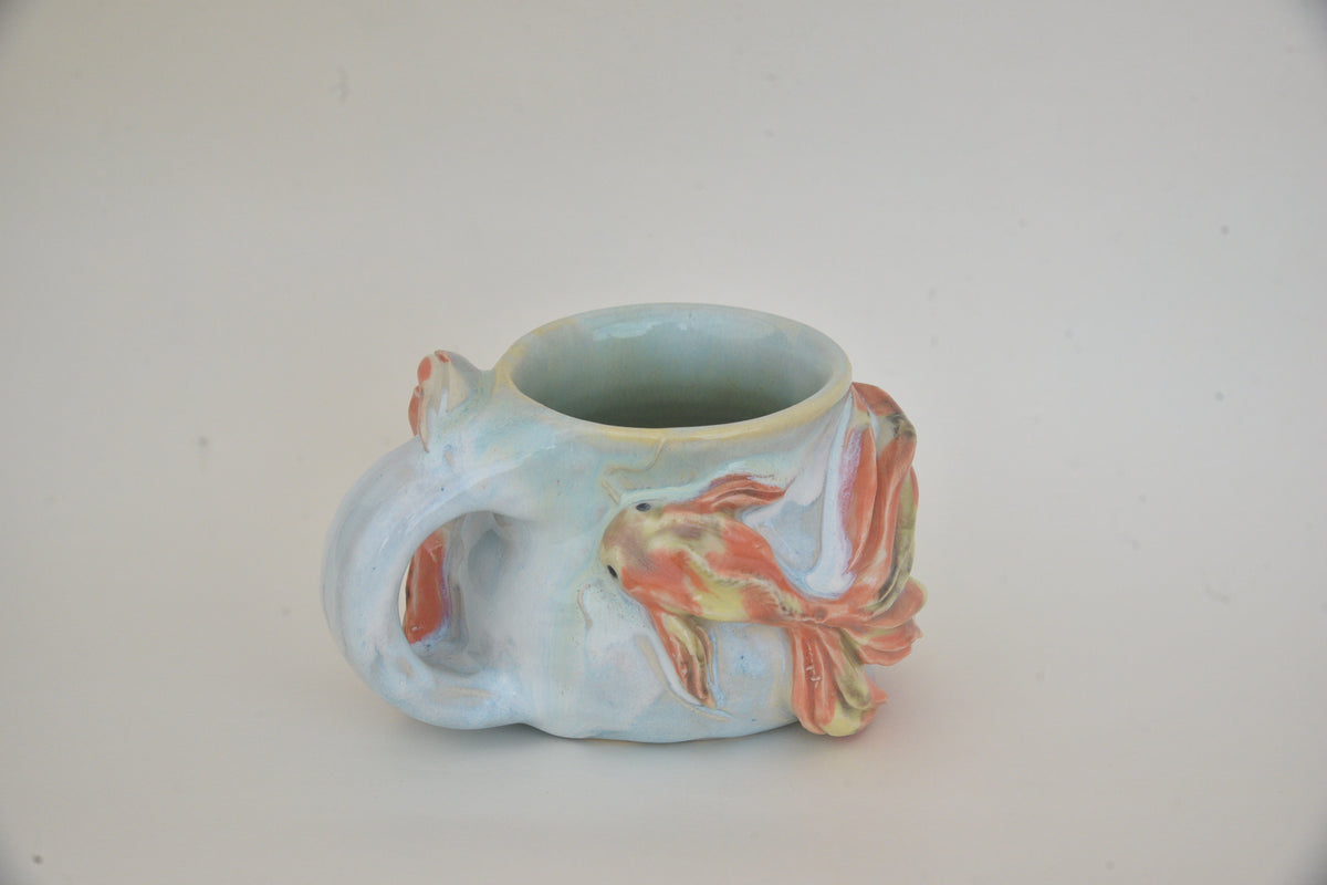 Koi Fish in Light Blue Pastels 08 *Discounted*