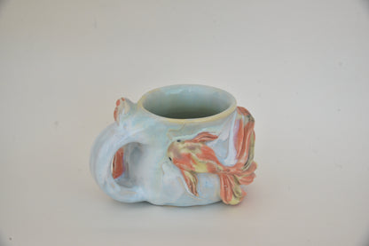 Koi Fish in Light Blue Pastels 08 *Discounted*