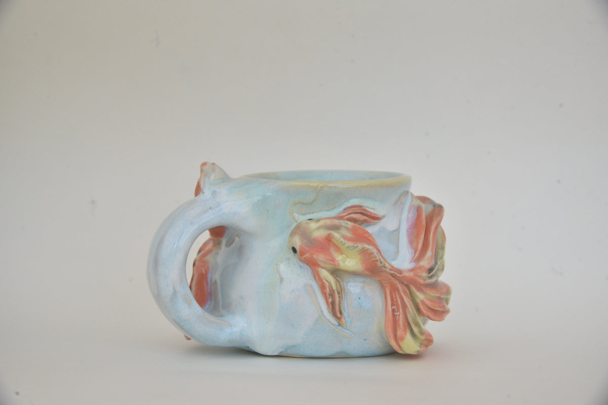 Koi Fish in Light Blue Pastels 08 *Discounted*