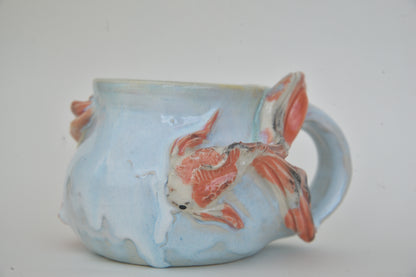 Koi Fish in Light Blue Pastels 08 *Discounted*