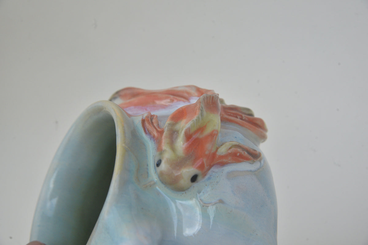 Koi Fish in Light Blue Pastels 08 *Discounted*