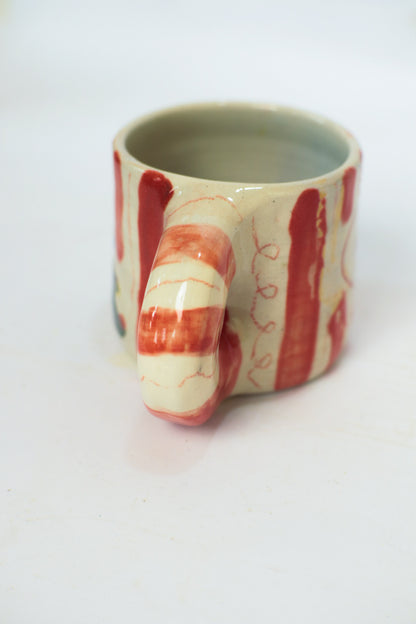 Striped Christmas Tree Mug