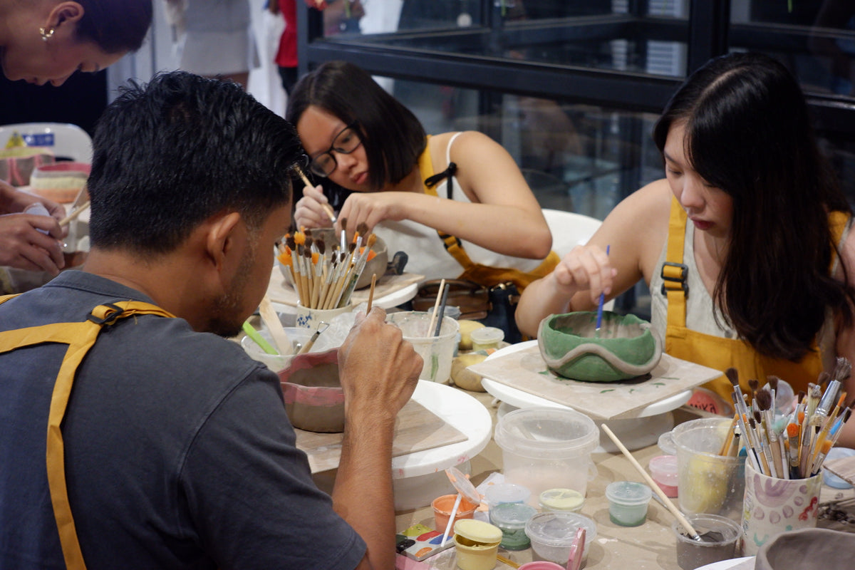 Matcha bowl making set + Painting (3-hour Pottery Handbuilding Workshop)