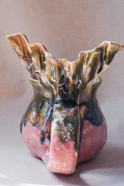 Pink Emerald Drippy Mermug (discounted)