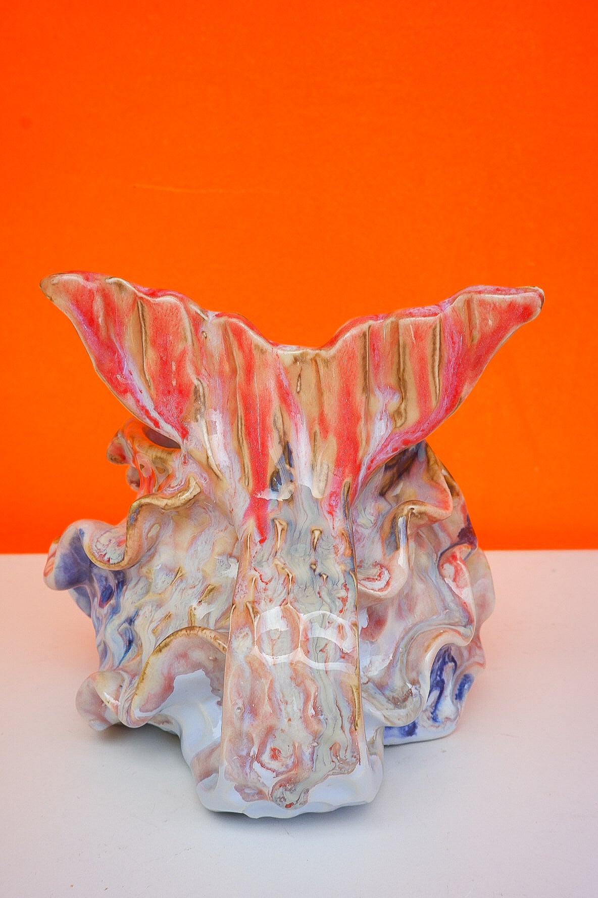 Marbled Pink Swirl Oceana Mermug