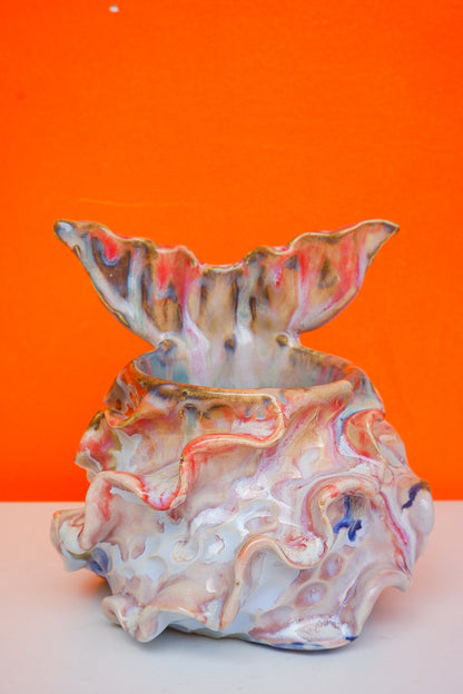 Marbled Pink Swirl Oceana Mermug