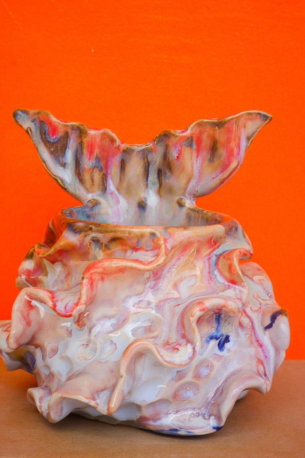 Marbled Pink Swirl Oceana Mermug