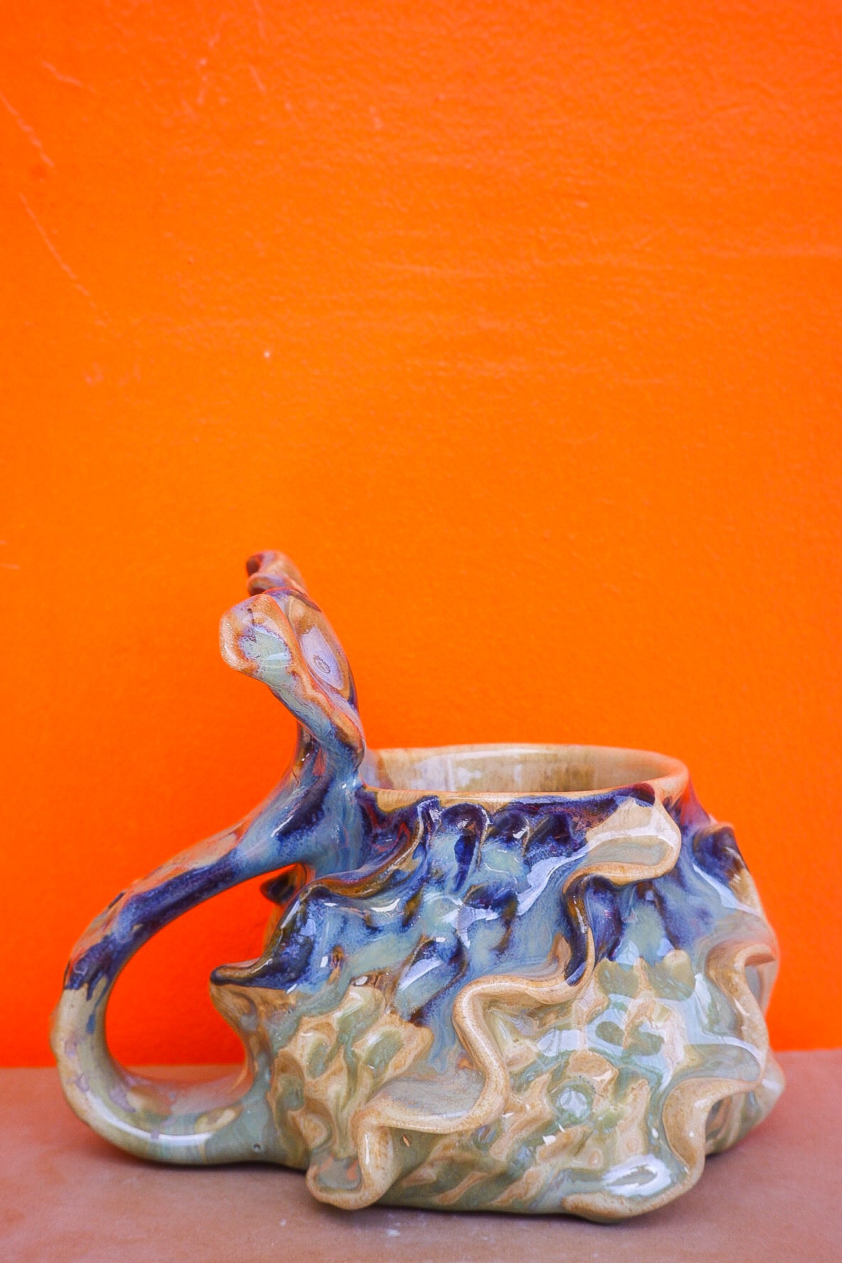 Blue Cobalt and Jade Oceana Mermug (Discounted)